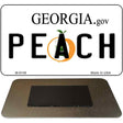 Peach Georgia State License Plate Tag Novelty Magnet M-6149