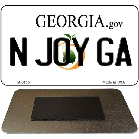 N Joy GA Georgia State License Plate Tag Novelty Magnet M-6155