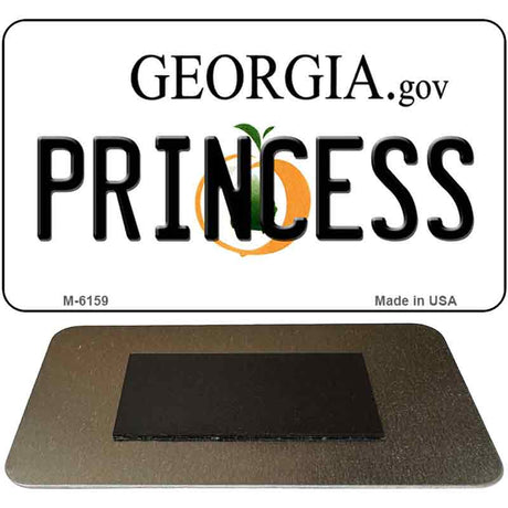 Princess Georgia State License Plate Tag Novelty Magnet M-6159