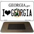 I Love Georgia State License Plate Tag Novelty Magnet M-6161