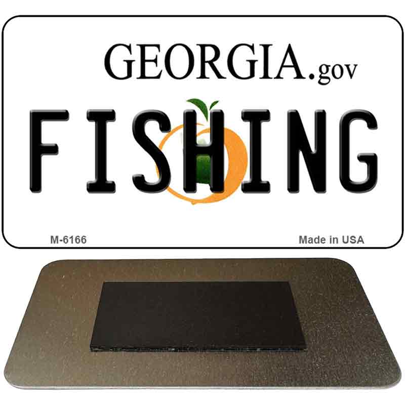 Fishing Georgia State License Plate Tag Novelty Magnet M-6166