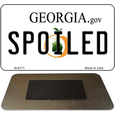 Spoiled Georgia State License Plate Tag Novelty Magnet M-6171