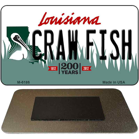 Craw Fish Louisiana State License Plate Tag Novelty Magnet M-6186