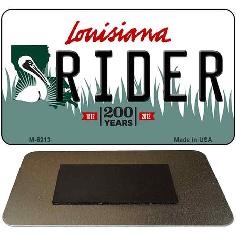 Rider Louisiana State License Plate Tag Novelty Magnet M-6213