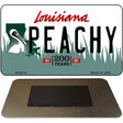 Peachy Louisiana State License Plate Tag Novelty Magnet M-6214