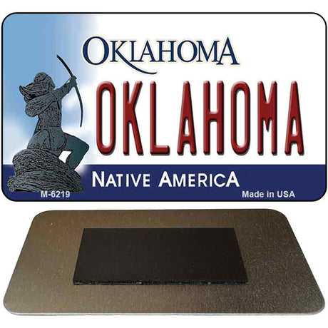 Oklahoma State License Plate Tag Novelty Magnet M-6219