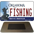 Fishing Oklahoma State License Plate Tag Novelty Magnet M-6238