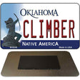 Climber Oklahoma State License Plate Tag Novelty Magnet M-6246