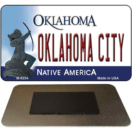 Oklahoma City State License Plate Tag Novelty Magnet M-6254