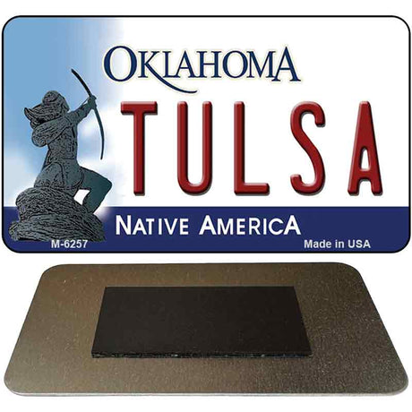 Tulsa Oklahoma State License Plate Tag Novelty Magnet M-6257