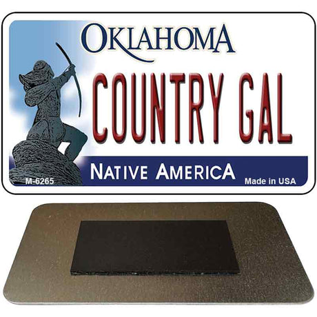 Gal Oklahoma Novelty Metal Magnet M-6265