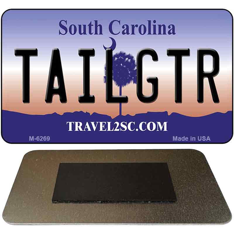 Tailgtr South Carolina State License Plate Tag Magnet M-6269