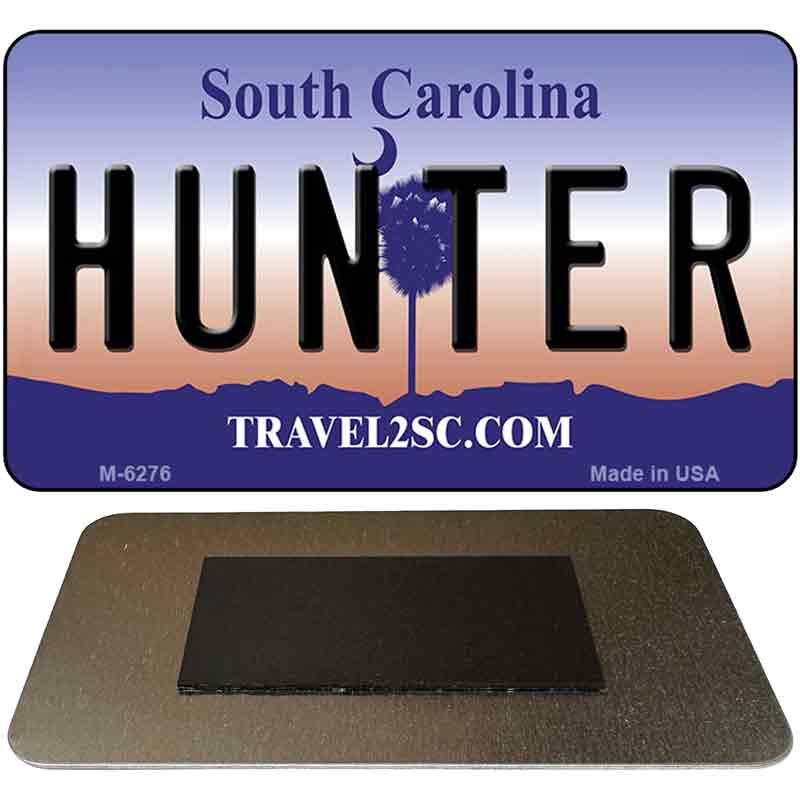 Hunter South Carolina State License Plate Tag Magnet M-6276