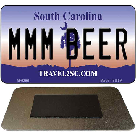 MMM Beer South Carolina State License Plate Tag Magnet M-6296