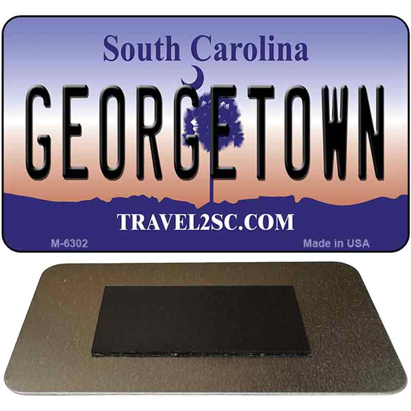 Georgetown South Carolina State License Plate Tag Magnet M-6302