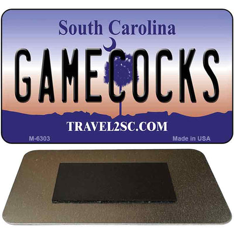 Gamecocks South Carolina State License Plate Tag Magnet M-6303