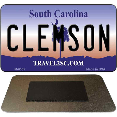 Clemson South Carolina State License Plate Tag Magnet M-6305