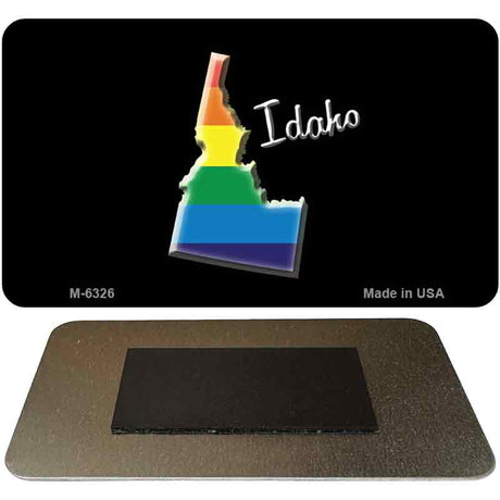 Idaho State Outline Rainbow Novelty Metal Magnet M-6326