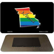 Missouri State Outline Rainbow Novelty Metal Magnet M-6339