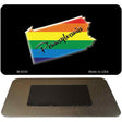 Pennsylvania State Outline Rainbow Novelty Metal Magnet M-6352