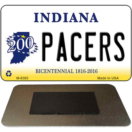 Pacers Indiana State License Plate Tag Novelty Magnet M-6365