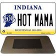 Hot Mama Indiana State License Plate Tag Novelty Magnet M-6383