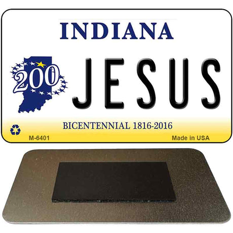 Jesus Indiana State License Plate Tag Novelty Magnet M-6401