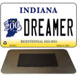 Dreamer Indiana State License Plate Tag Novelty Magnet M-6402