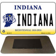 Indiana State License Plate Tag Novelty Magnet M-6411