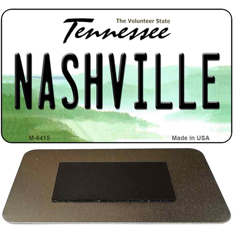 Nashville Tennessee State License Plate Tag Magnet M-6415