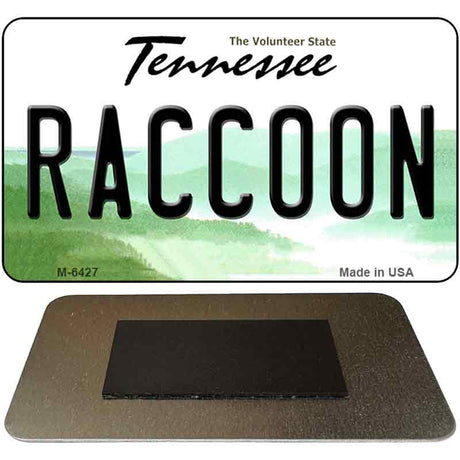 Raccoon Tennessee State License Plate Tag Magnet M-6427