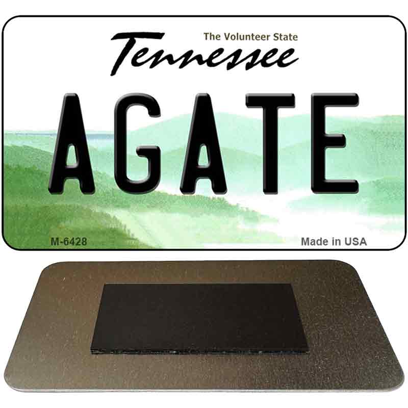 Agate Tennessee State License Plate Tag Magnet M-6428