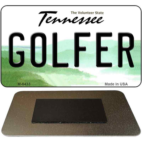 Golfer Tennessee State License Plate Tag Magnet M-6433