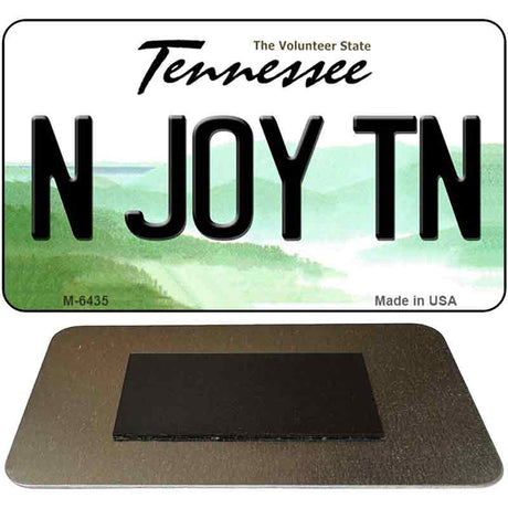 N Joy TN Tennessee State License Plate Tag Magnet M-6435