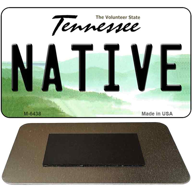 Native Tennessee State License Plate Tag Magnet M-6438