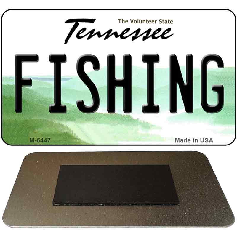 Fishing Tennessee State License Plate Tag Magnet M-6447