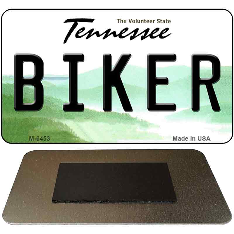 Biker Tennessee State License Plate Tag Magnet M-6453