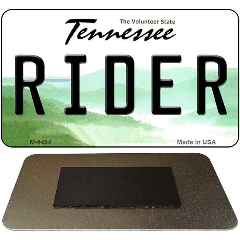 Rider Tennessee State License Plate Tag Magnet M-6454