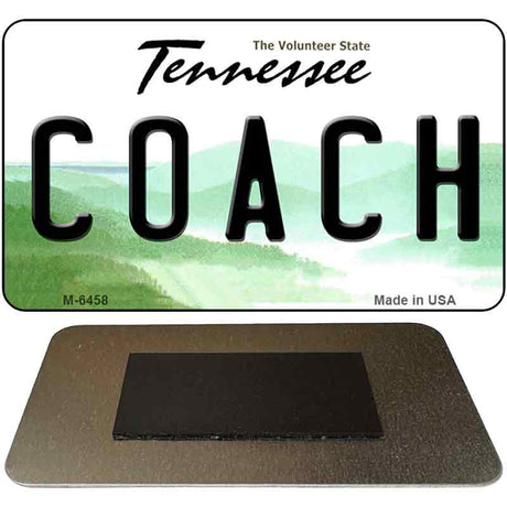 Coach Tennessee State License Plate Tag Magnet M-6458