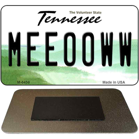 Meeooww Tennessee State License Plate Tag Magnet M-6459