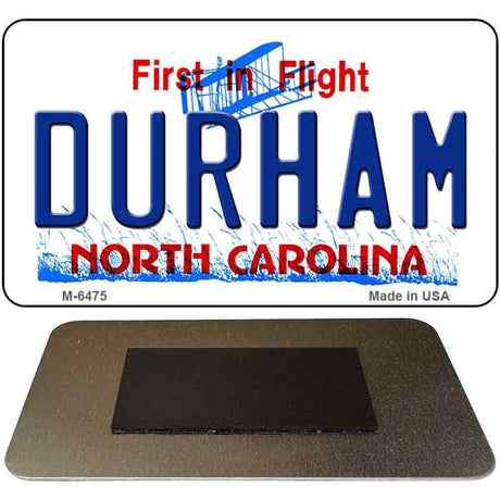 Durham North Carolina State License Plate Tag Magnet M-6475