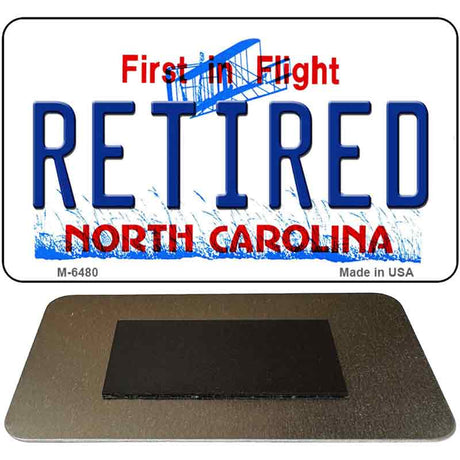 Retired North Carolina State License Plate Tag Magnet M-6480