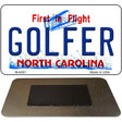 Golfer North Carolina State License Plate Tag Magnet M-6481