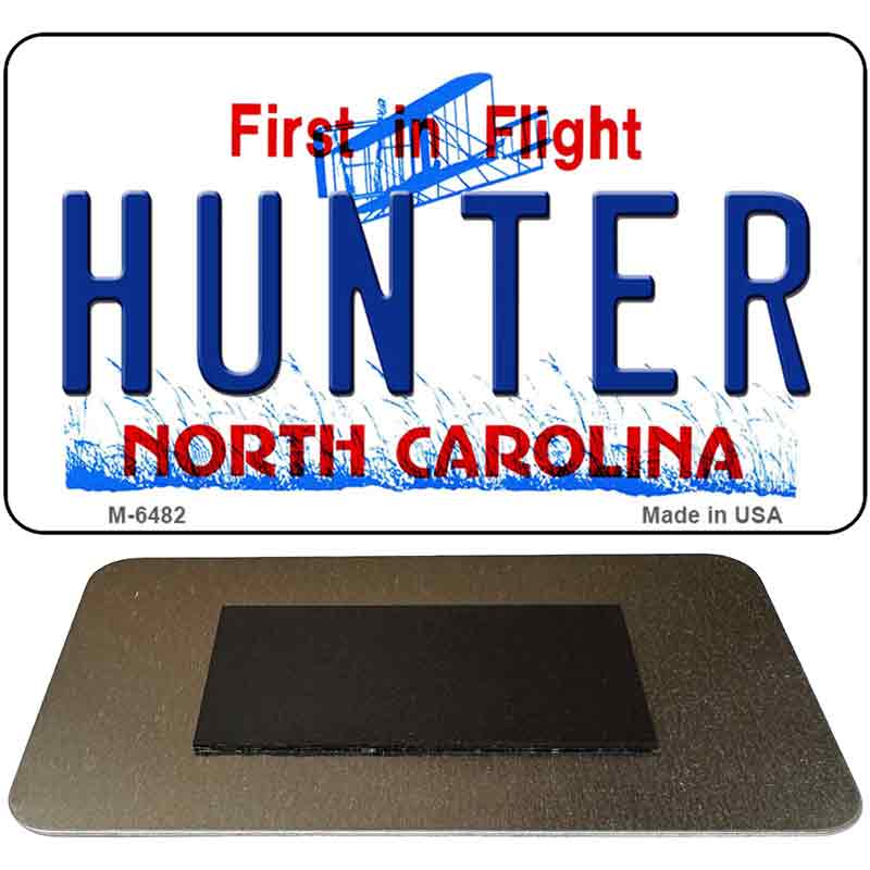 Hunter North Carolina State License Plate Tag Magnet M-6482