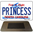 Princess North Carolina State License Plate Tag Magnet M-6487