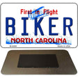 Biker North Carolina State License Plate Tag Magnet M-6499