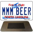 MMM Beer North Carolina State License Plate Tag Magnet M-6501