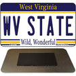 West Virginia University State License Plate Tag Magnet M-6507