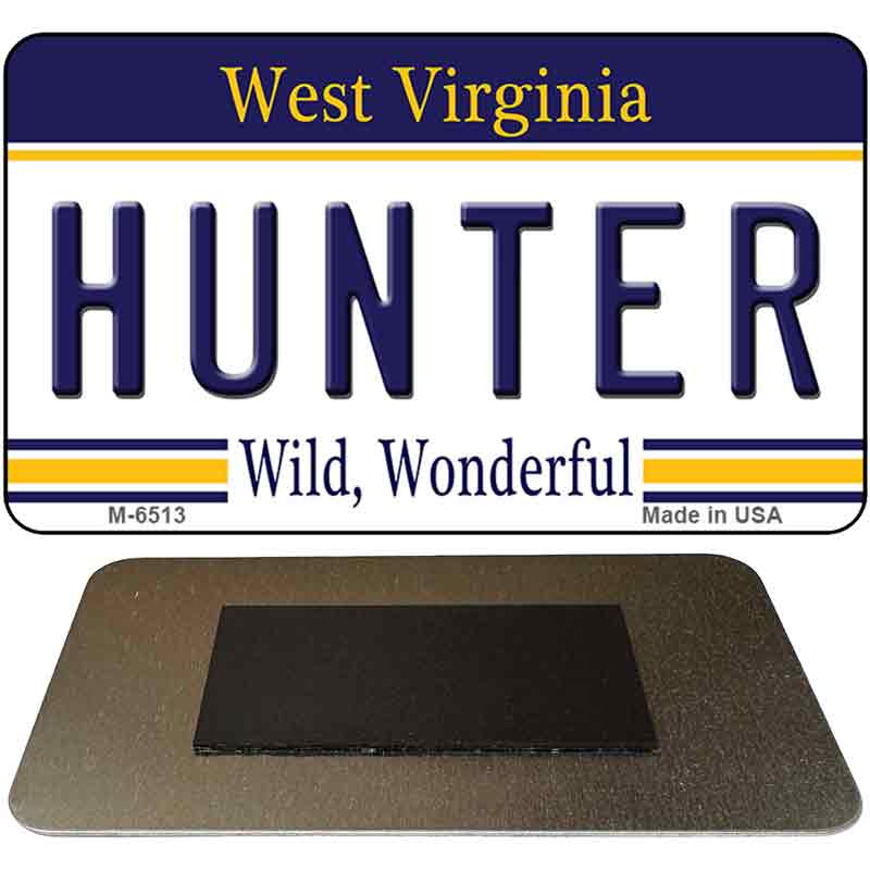 Hunter West Virginia State License Plate Tag Magnet M-6513