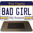 Bad Girl West Virginia State License Plate Tag Magnet M-6515